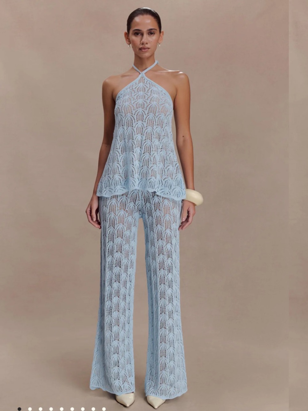 Meshki Crochet Matching Set - Light Blue